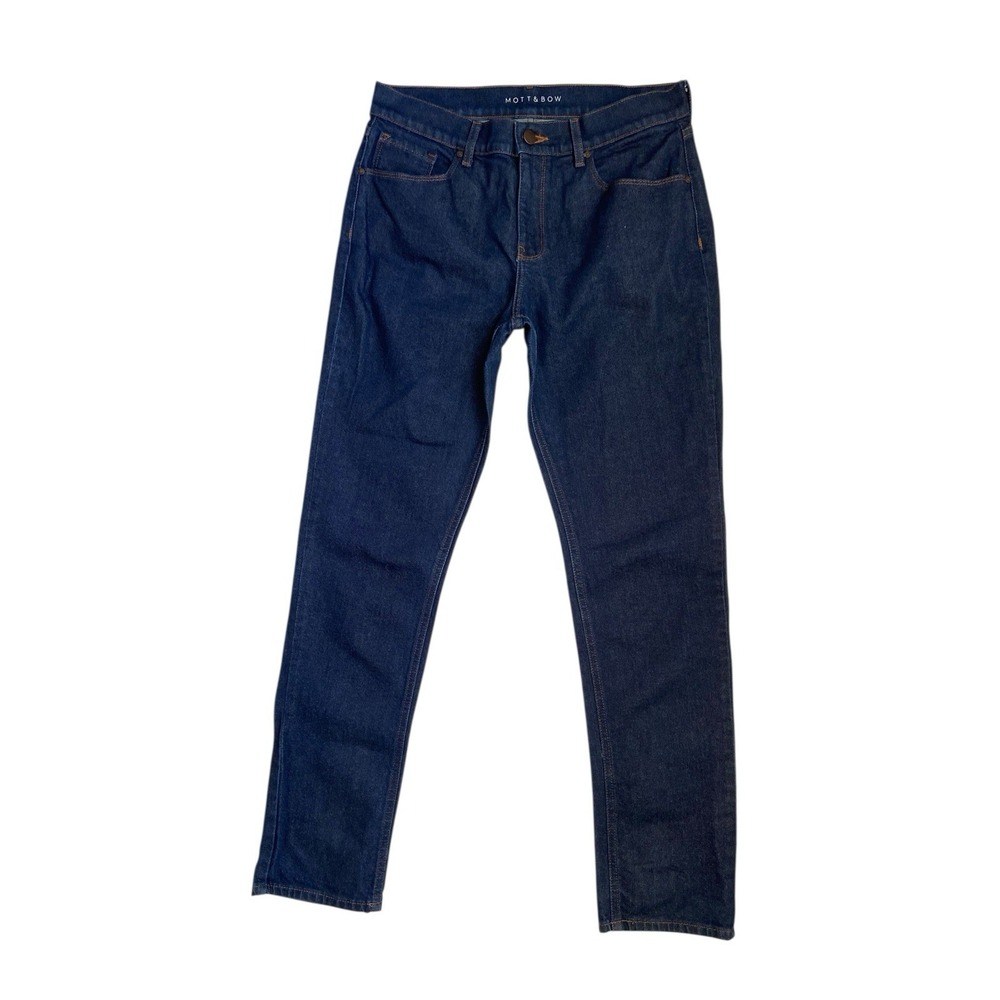 Mott &‎ Bow Womens Boyfriend Jeans Size 30x32 Dark Wash Stretch Denim Classic